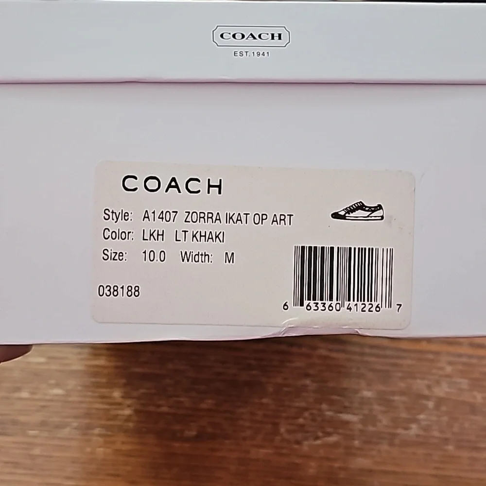 Coach Zorra Ikat Op Art tennis shoes - Picture 7 of 7